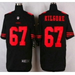 San Francisco 49ers #67 Daniel Kilgore 2015 Nike Black Elite Jersey