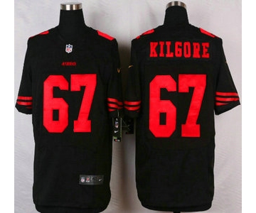 San Francisco 49ers #67 Daniel Kilgore 2015 Nike Black Elite Jersey