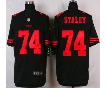 San Francisco 49ers #74 Joe Staley 2015 Nike Black Elite Jersey