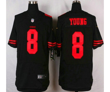 San Francisco 49ers #8 Steve Young 2015 Nike Black Elite Jersey