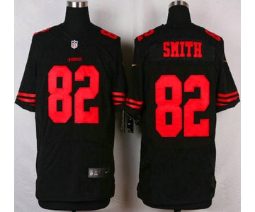 San Francisco 49ers #82 Torrey Smith 2015 Nike Black Elite Jersey