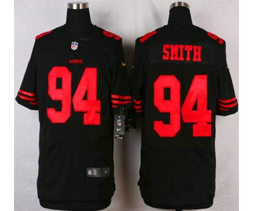 San Francisco 49ers #94 Justin Smith 2015 Nike Black Elite Jersey