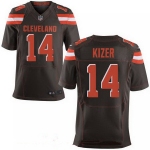 Men's 2017 NFL Draft Cleveland Browns #14 DeShone Kizer Brown Team Color Stitched NFL Nike Elite Jersey