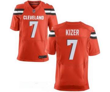 Men's 2017 NFL Draft Cleveland Browns #7 DeShone Kizer Orange Alternate Stitched NFL Nike Elite Jersey