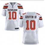 Men's Cleveland Browns #10 Robert Griffin III 2015 Nike White Elite Jersey