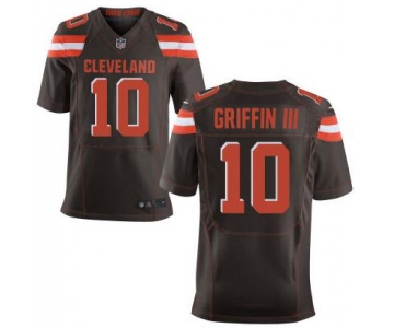 Men's Cleveland Browns #10 Robert Griffin III Team Color 2015 NFL Nike Elite Jersey