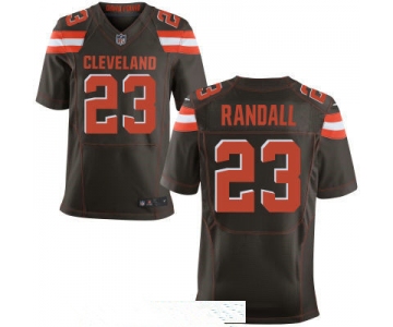 Men's Cleveland Browns #23 Damarious Randall Brown Team Color Stitched NFL Nike Elite Jersey