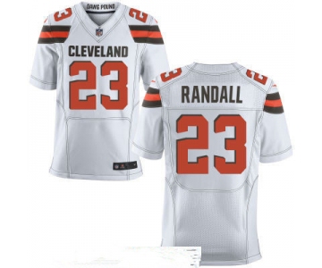 Men's Cleveland Browns #23 Damarious Randall White Road Stitched NFL Nike Elite Jersey