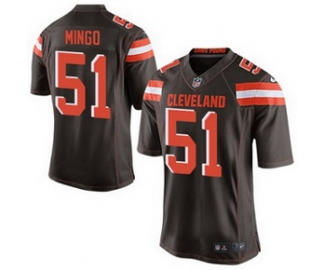 Men's Cleveland Browns #51 Barkevious Mingo Brown Team Color 2015 NFL Nike Elite Jersey