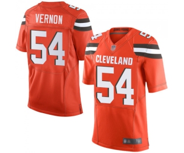 Men's Cleveland Browns #54 Olivier Vernon Orange Alternate Men's Stitched Football New Elite Jersey