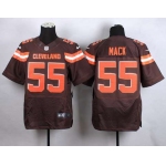 Men's Cleveland Browns #55 Alex Mack 2015 Nike Brown Elite Jersey