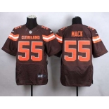 Men's Cleveland Browns #55 Alex Mack 2015 Nike Brown Elite Jersey