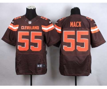 Men's Cleveland Browns #55 Alex Mack 2015 Nike Brown Elite Jersey