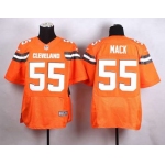 Men's Cleveland Browns #55 Alex Mack 2015 Nike Orange Elite Jersey