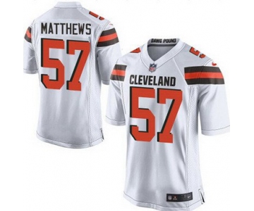 Men's Cleveland Browns #57 Clay Matthews Road 2015 NFL Nike Elite Jersey