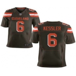 Men's Cleveland Browns #6 Cody Kessler Brown Team Color Stitched NFL New Elite Jersey