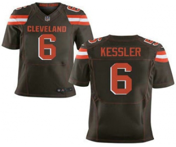 Men's Cleveland Browns #6 Cody Kessler Brown Team Color Stitched NFL New Elite Jersey