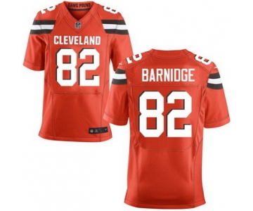 Men's Cleveland Browns #82 Gary Barnidge Orange Alternate 2015 NFL Nike Elite Jersey