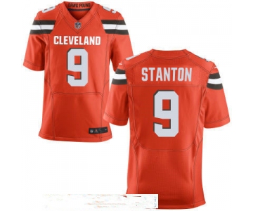 Men's Cleveland Browns #9 Drew Stanton Orange Alternate Stitched NFL Nike Elite Jersey