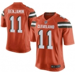 Men's Cleveland Browns Brown #11 Travis Benjamin Orange Alternate 2015 NFL Nike Elite Jersey