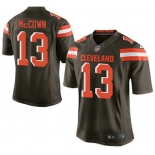 Men's Cleveland Browns Brown #13 Josh McCown Brown Team Color 2015 NFL Nike Elite Jersey