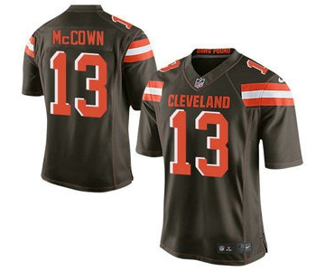 Men's Cleveland Browns Brown #13 Josh McCown Brown Team Color 2015 NFL Nike Elite Jersey