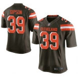 Men's Cleveland Browns Brown #39 Tashaun Gipson Brown Team Color 2015 NFL Nike Elite Jersey