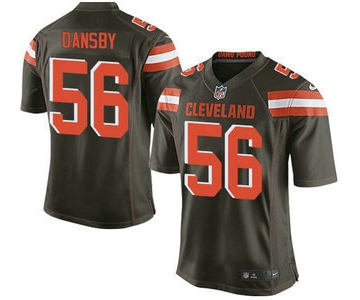 Men's Cleveland Browns Brown #56 Karlos Dansby Brown Team Color 2015 NFL Nike Elite Jersey