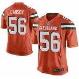 Men's Cleveland Browns Brown #56 Karlos Dansby Orange Alternate 2015 NFL Nike Elite Jersey