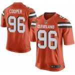 Men's Cleveland Browns Brown #96 Xavier Cooper Orange Alternate 2015 NFL Nike Elite Jersey