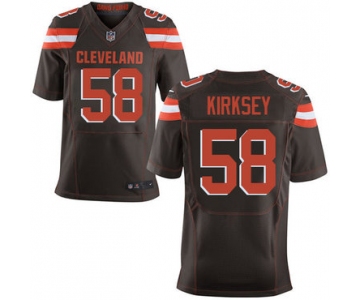 Nike Browns #58 Christian Kirksey Brown Team Color Men's Stitched NFL New Elite Jersey