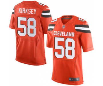 Nike Browns #58 Christian Kirksey Orange Alternate Men's Stitched NFL New Elite Jersey