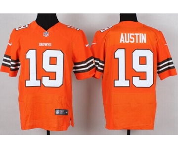 Nike Cleveland Browns #19 Miles Austin Orange Elite Jersey