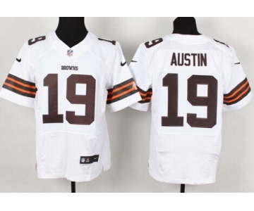 Nike Cleveland Browns #19 Miles Austin White Elite Jersey