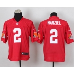 Nike Cleveland Browns #2 Johnny Manziel 2014 QB Red Elite Jersey