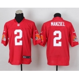 Nike Cleveland Browns #2 Johnny Manziel 2014 QB Red Elite Jersey