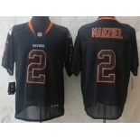 Nike Cleveland Browns #2 Johnny Manziel Lights Out Black Elite Jersey