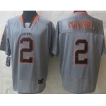 Nike Cleveland Browns #2 Johnny Manziel Lights Out Gray Elite Jersey