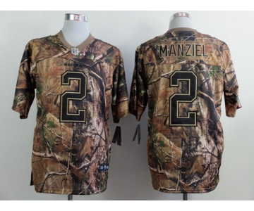 Nike Cleveland Browns #2 Johnny Manziel Realtree Camo Elite Jersey