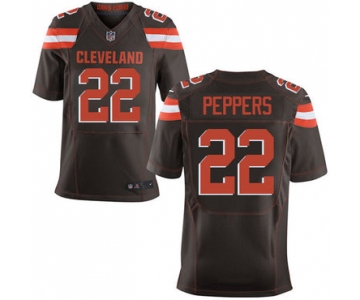 Nike Cleveland Browns #22 Jabrill Peppers Brown Team Color Men's Stitched NFL New Elite Jersey