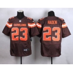 Nike Cleveland Browns #23 Joe Haden 2015 Brown Elite Jersey