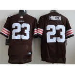 Nike Cleveland Browns #23 Joe Haden Brown Elite Jersey