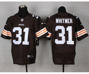 Nike Cleveland Browns #31 Donte Whitner Brown Elite Jersey