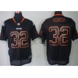 Nike Cleveland Browns #32 Jim Brown Lights Out Black Elite Jersey