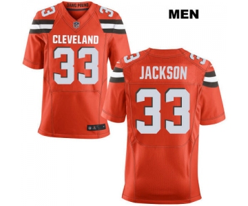 Nike Cleveland Browns #33 Darius Jackson Orange Stitched NFL Elite Jersey