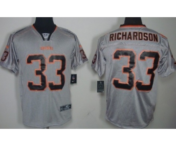 Nike Cleveland Browns #33 Trent Richardson Lights Out Gray Elite Jersey