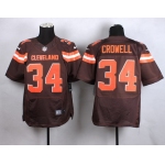 Nike Cleveland Browns #34 Isaiah Crowell 2015 Brown Elite Jersey