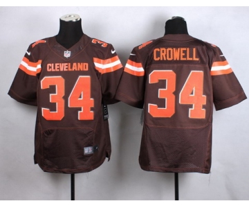 Nike Cleveland Browns #34 Isaiah Crowell 2015 Brown Elite Jersey