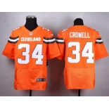 Nike Cleveland Browns #34 Isaiah Crowell 2015 Orange Elite Jersey