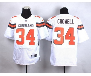 Nike Cleveland Browns #34 Isaiah Crowell 2015 White Elite Jersey